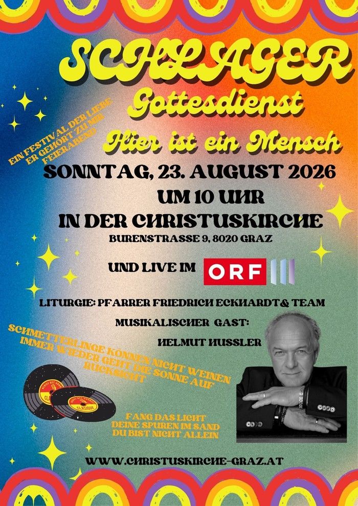 Plakat Schlagergottesdienst